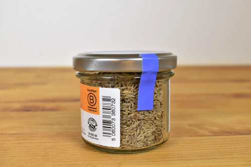 Steenbergs Organic Cumin Seed part of the B-Corp UK Spice company range.