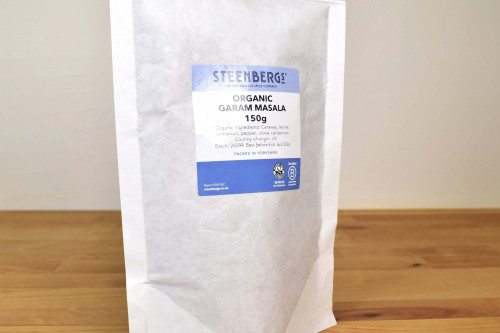 Steenbergs Organic Garam Masala from the Steenbergs UK online shop for organic spices and curry mixes.