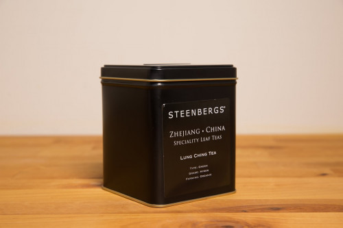 Steenbergs Organic Lung Ching Green Loose Tea 125g Tin  from the Steenbergs UK online shop for organic loose leaf green teas.