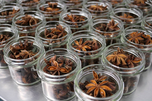 Steenbergs Organic Star Anise is packed at the Steenbergs UK spice factory in North Yorkshire.