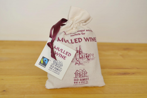 Old Hamlet Fairtrade Sugar and spice for Mulled wine in Printed calico bag.
