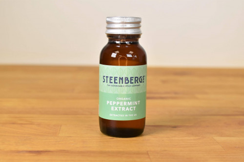 Steenbergs Organic Peppermint Extract 60ml from the Steenbergs UK online shop for organic baking ingredients and baking extracts.