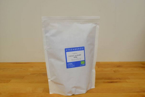 Steenbergs Organic Ground Coriander Powder 500g from the Steenbergs UK online shop for organic spices. Plastic free packaging.