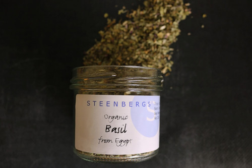 Buy Steenbergs Organic Basil Dried in Glass Jar from the UK Steenbergs specialists in sustainable, organic herbs and spices.