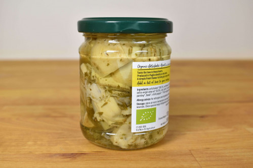 Organico Organic Artichoke Hearts 190g from the Steenbergs UK online shop for organic food and groceries.