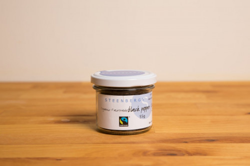 Steenbergs Organic Fairtrade Black Peppercorns from the Steenbergs UK online shop for organic and Fairtrade spices.