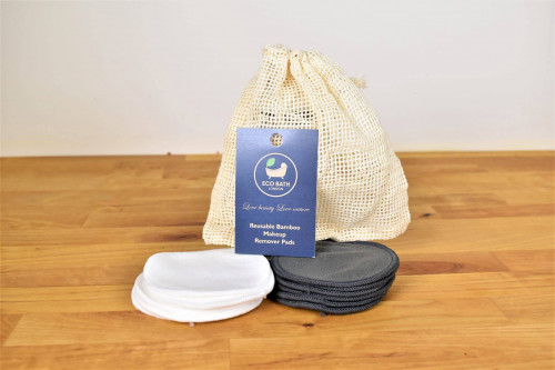 Reusable Bamboo Pads for facial cleansing from Steenbergs UK eco- shop.