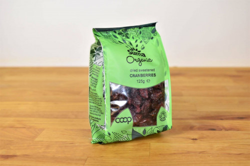 Buy organic cranberries dried from Suma from Steenbergs UK specialist shop for vegan, storecupboardorganic food.