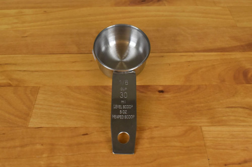 Stainless Steel Coffee Scoop from the Steenbergs UK online shop for filter coffee and loose leaf tea.