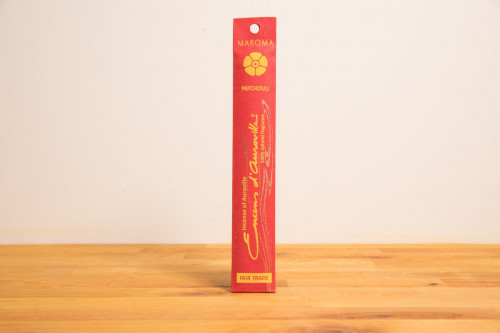 Maroma Fairtrade Patchouli Incense Sticks x 10 - Joss Sticks  from the Steenbergs UK online shop for ethical  and natural incense sticks.
