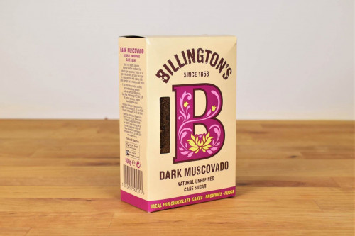 Billingtons Dark Muscovado natural unrefined cane sugar from the Steenbergs UKonline shop for baking ingredients.