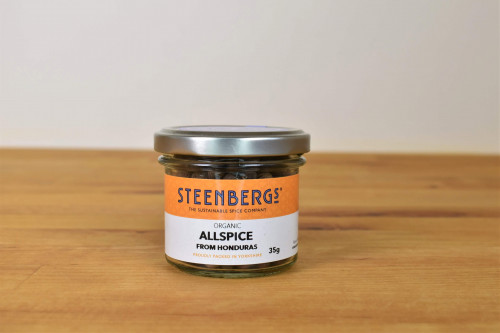 Buy Steenbergs Organic Allspice Berries (dried) from the Steenbergs UK specialists in organic herbs and spices. Glass jar.