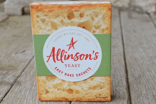 Allinson's Easy Bake Yeast Sachets from the Steenbergs UK online shop for baking ingredients and supplies.