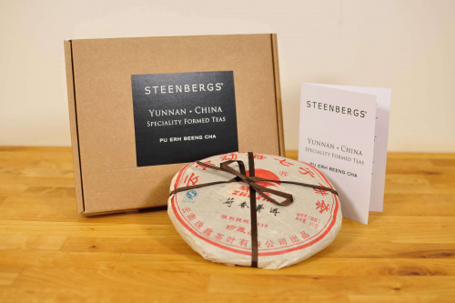 Steenbergs Puerh Tea Brick , Boxed, great gift for tea conoisseur, from the Steenbergs UK online shop for tea gifts.