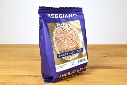 Buy Seggiano Organic Orzo Pasta Whole Grain from the Steenbergs UK online shop for  organic and vegan food and ingredients.