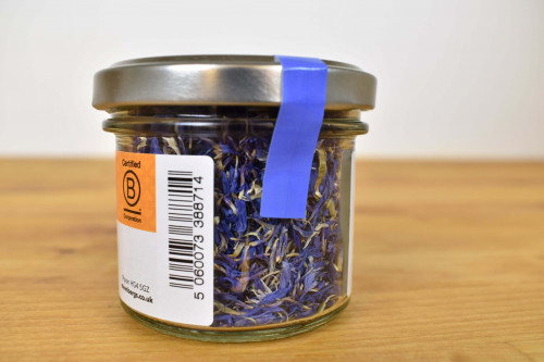 Steenbergs Cornflower Petals part of The Sustainable Spice Company range.