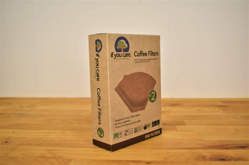 If You care No 2 Coffee Filters x 100, unbleached and chlorine free from the Steenbergs UK online shop for If You Care and eco friendly filters available from the Steenbergs UK eco friendly shop.