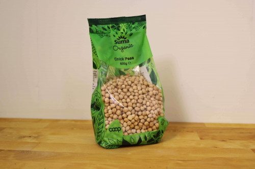 Suma Organic Chickpeas Dried 500g from the Steenbergs UK online shop for organic ingredients.