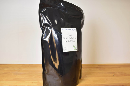 Steenbergs Organic Double Mint Herbal Tea in 500g bag.