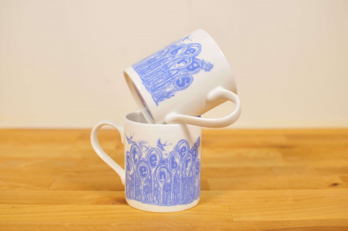 Steenbergs bone china mugs - pack of 2 from the Steenbergs UK online shop for organic spices, loose leaf teas and baking ingredients.