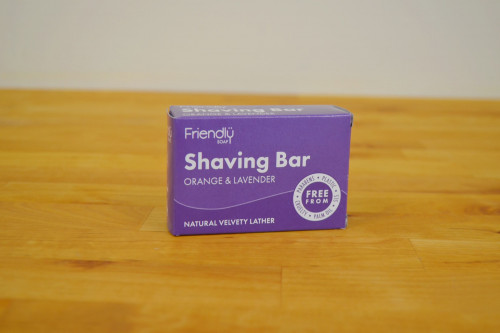 Friendly natural Shaving bar is handmade in Yorkshire - plastic free, parabens free, SLS free - from the Steenbergs UK online shop for natural and ethical soap.