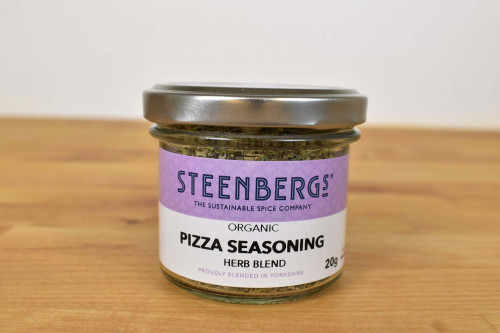 Steenbergs Organic Pizza Seasoning, blend of tasty herbs, created and blended in North Yorkshire, UK