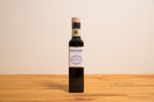 Seggiano Organic Matured Balsamic Vinegar from the Steenbergs UK online shop for organic vinegars and olive oils and other ingredients.