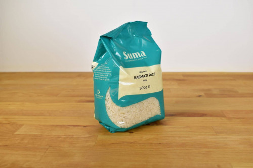 Suma Organic Basmati Rice 500g from the Steenbergs UK online shop for organic food.