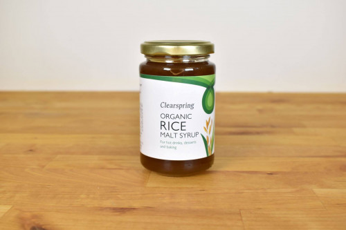 Clearspring Organic Rice Malt Syrup 300g from the Steenbergs UK online shop for organic baking ingredients.