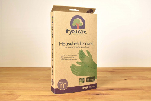 If You  Care Medium Natural FSC and Fair Trade Reusable Gloves