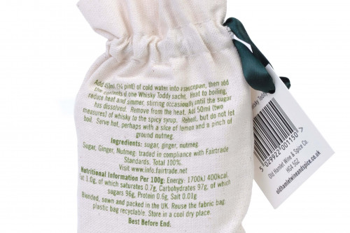 Old Hamlet Fairtrade Sugar and Spice Whisky Toddy in Printed Calico Bag