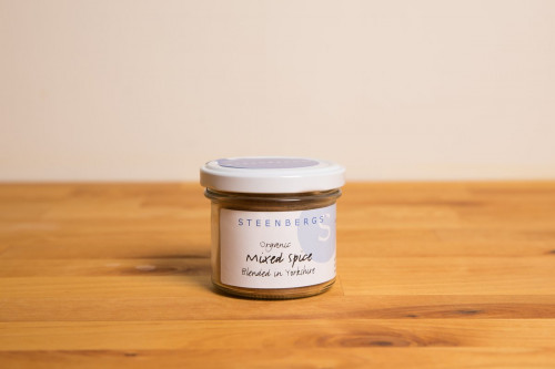 Steenbergs Organic Mixed Spice in Glass Jar from the Steenbergs UK online shop for baking spice mixes and baking ingredients.