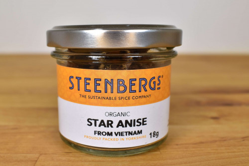 Steenbergs Organic Star Anise in Glass Jar from the Steenbergs Sustainable Spice Range