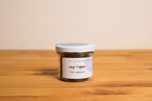 Steenbergs Long Pepper Spice in Glass Jar from the Steenbergs UK online spice shop.