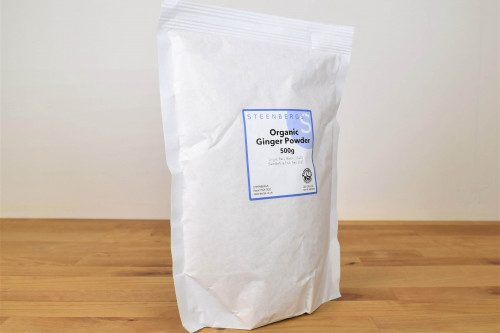 Steenbergs Organic Ginger Powder 500g from the Steenbergs UK online shop for organic spices.