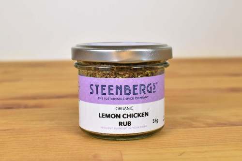 Steenbergs Organic Lemon Chicken Rub blended in Yorkshire by Steenbergs, UK specialists for organic herbs, spices and seasonings.