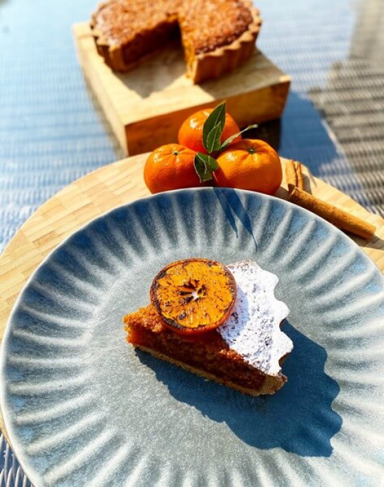 Speculoos and Clementine Treacle Tart Recipe