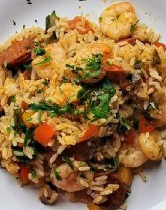 Quick Spanish Prawn and Chorizo Rice Recipe