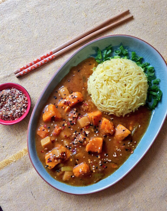 Niki’s Ottogi Korean Curry Recipe (vegetable)