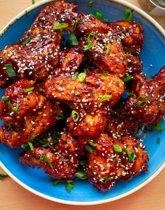 Gochujang Glazed Chicken Wings Recipe