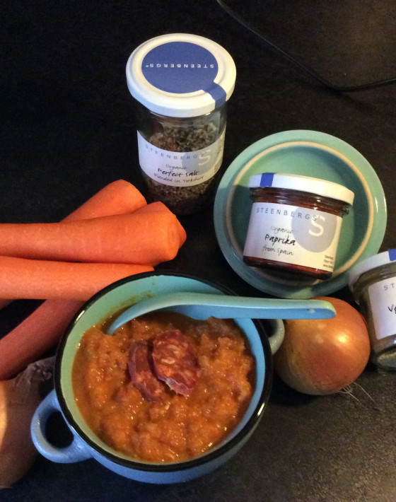 Carrot, Chorizo and Paprika Soup Recipe