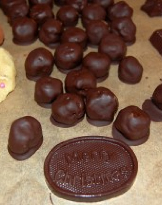 Chocolate Coated Marzipan Sweets Recipe