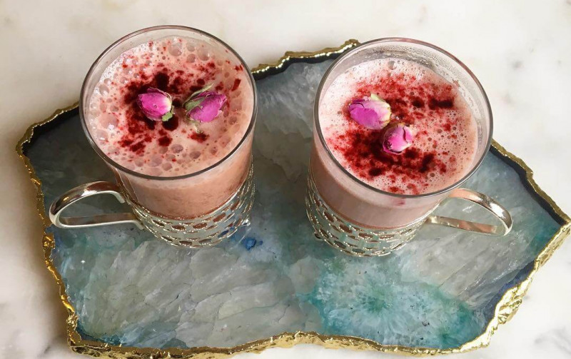 Beetroot and Rose Latte Recipe