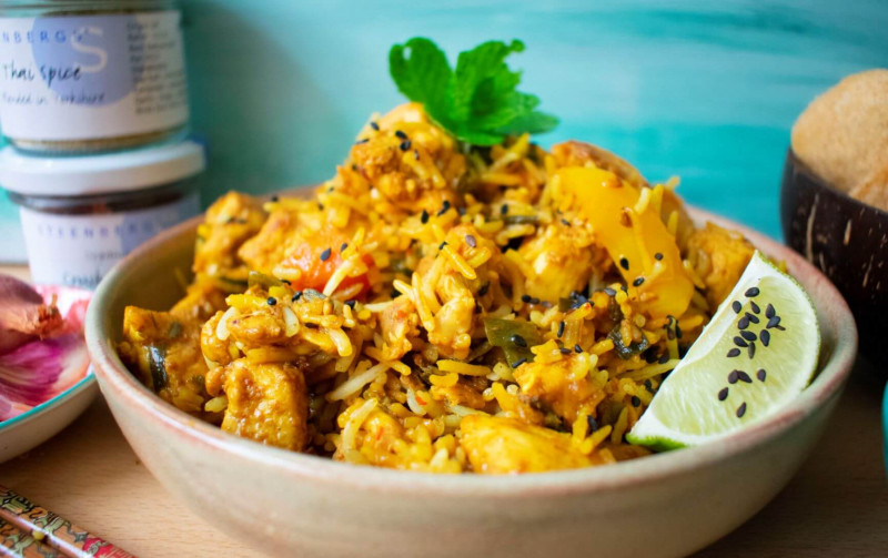 Thai Fried Chicken Rice Recipe
