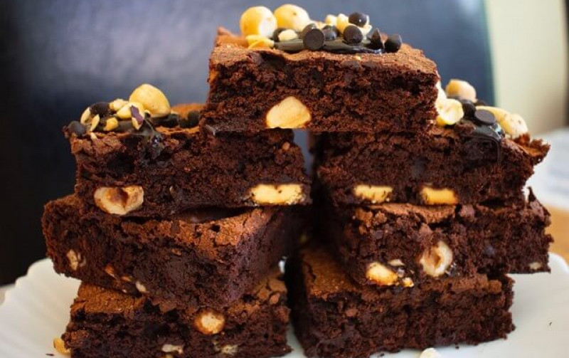 Niki's Blackout Triple Chocolate Hazelnut Brownies Recipe