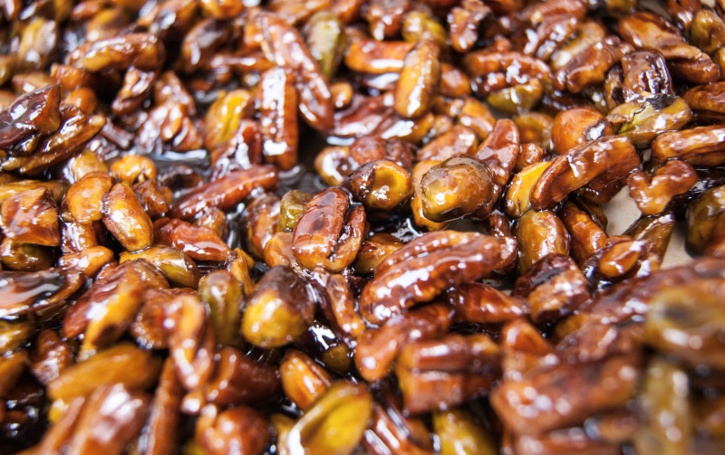 Rose water candied nuts