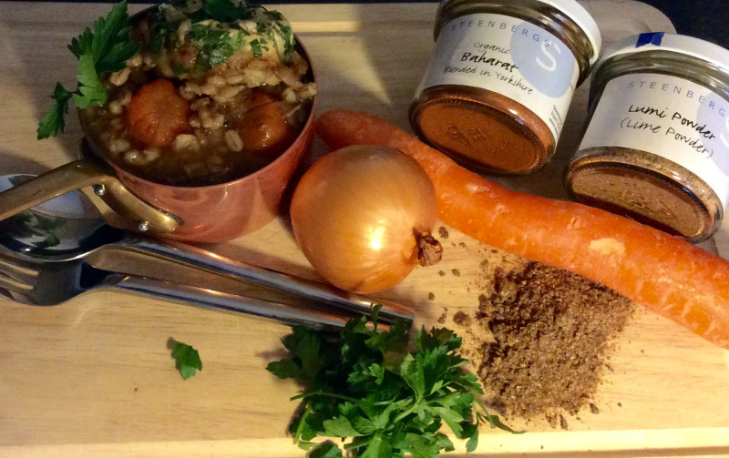 Cinnamon lamb stew with parsley dumplings recicpe